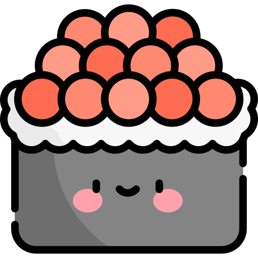 Gunkan fish food and restaurant food icon Gunkan fish food and restaurant food icon
