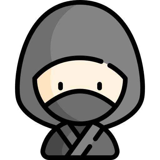 Ninja man martial arts character icon Ninja man martial arts character icon