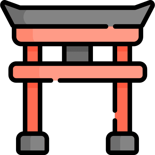 Torii gate shinto japan asia icon Torii gate shinto japan asia icon