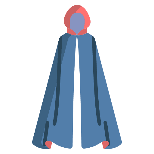 Cloak mantle fashion carnival icon