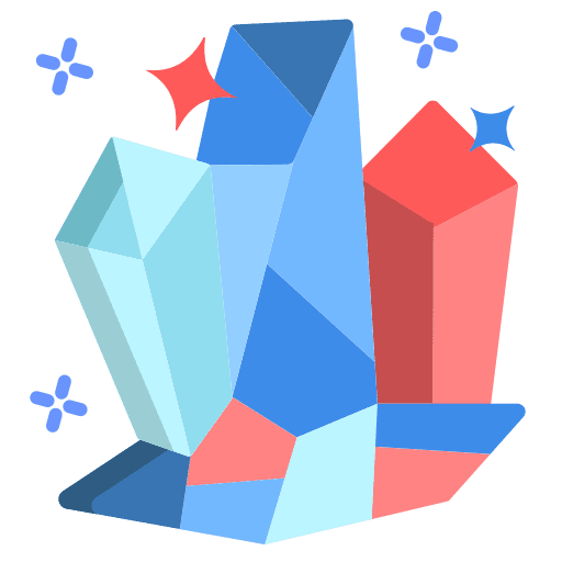 Crystals sparkle miscellaneous gem icon