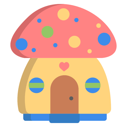 Home kid and baby fairytale house icon Home kid and baby fairytale house icon