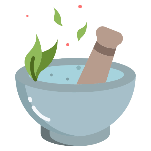 Mortar mortar pestle homeopathy icon