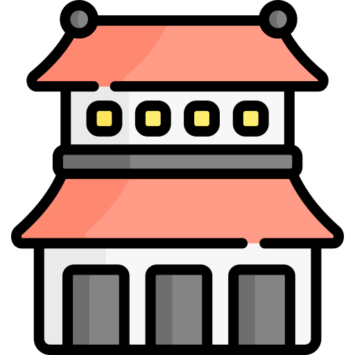 Temple architecture and city japan japanese icon Temple architecture and city japan japanese icon