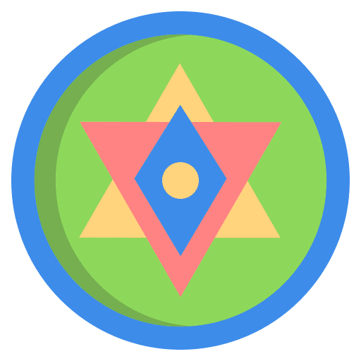 Magic star magic pentagram icon Magic star magic pentagram icon