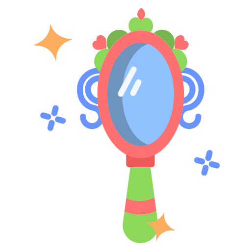 Mirror mirror beauty folklore icon Mirror mirror beauty folklore icon