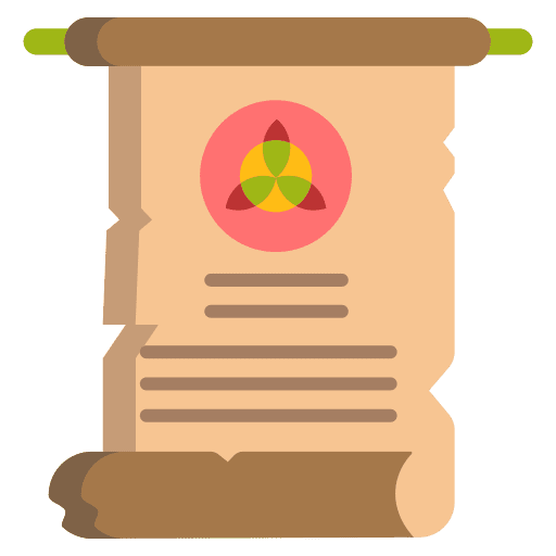 Scroll scroll magic spell parchment icon Scroll scroll magic spell parchment icon