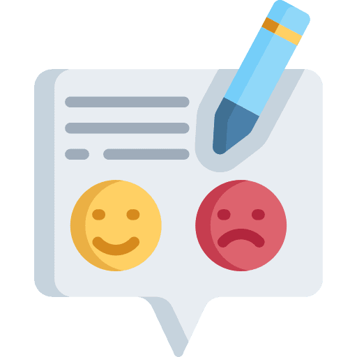 Feedback customer satisfaction message comment icon