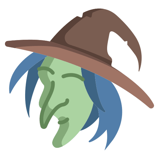 Witch halloween woman scary icon Witch halloween woman scary icon