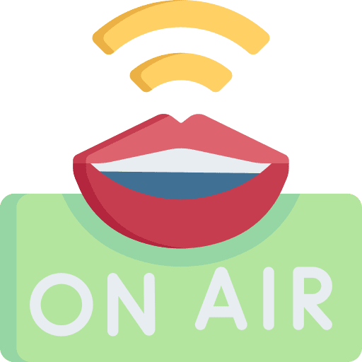 On air television electronics communications icon On air television electronics communications icon