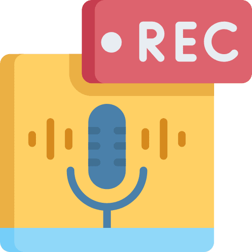 Recording podcast recording voice recorder icon Recording podcast recording voice recorder icon