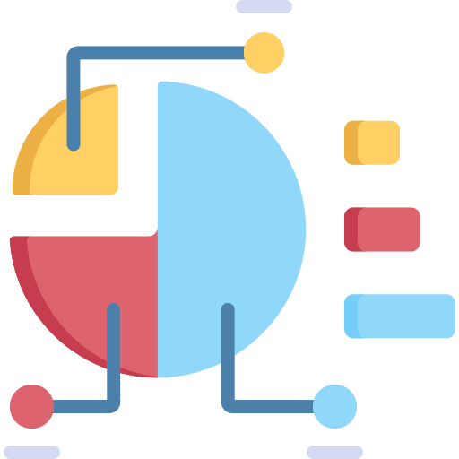 Statistics business and finance pie chart social media icon Statistics business and finance pie chart social media icon