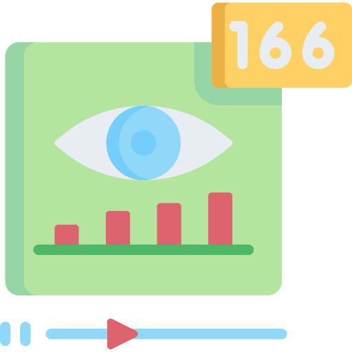 Viewers visualization audience website icon Viewers visualization audience website icon