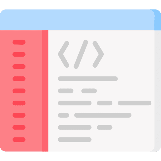 Coding multimedia coding web development icon
