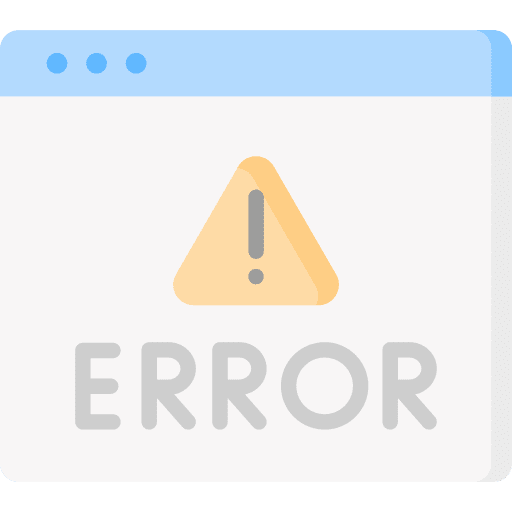Error browser error web page icon