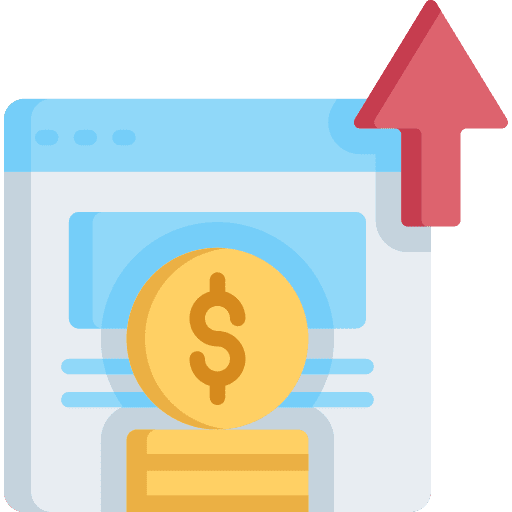 Income finance business and finance influencer icon Income finance business and finance influencer icon