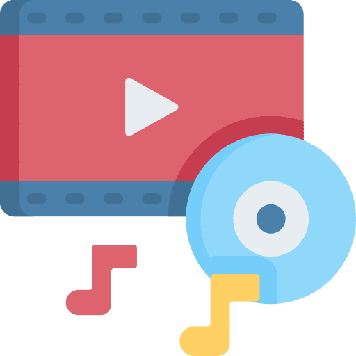 Music interface multimedia video icon Music interface multimedia video icon