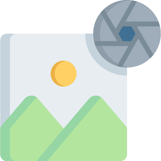Photography ui landscape image icon Photography ui landscape image icon