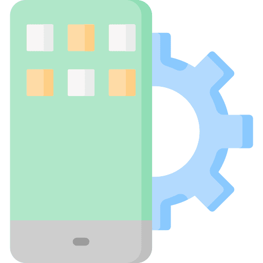 App development seo and web app mobile icon App development seo and web app mobile icon