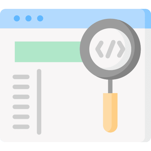 Backend website developer web development icon