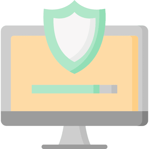 Security system security system computer monitor technology icon Security system security system computer monitor technology icon
