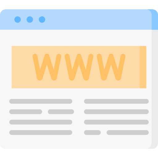 Website web browser internet search icon Website web browser internet search icon