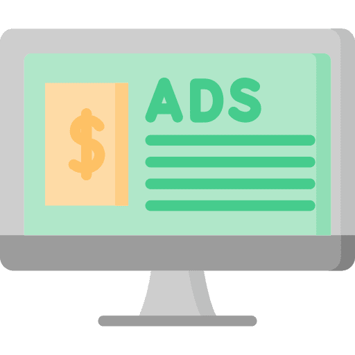 Ads online marketing ads website icon Ads online marketing ads website icon
