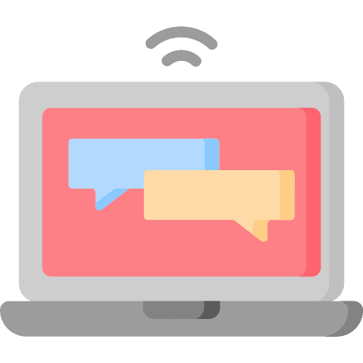 Chatbot robotic laptop electronics icon Chatbot robotic laptop electronics icon