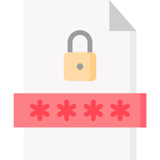 File protection locked safety security icon File protection locked safety security icon