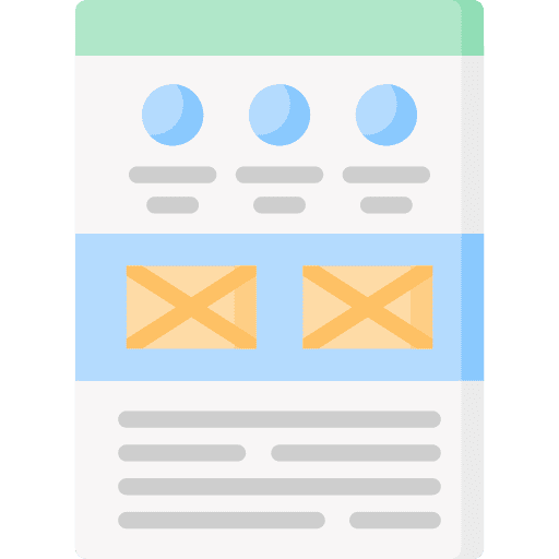 Landing page responsive page portal icon Landing page responsive page portal icon
