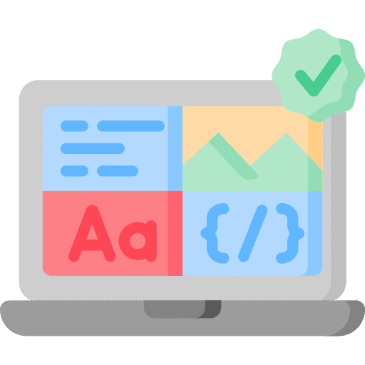 Layout content laptop responsive design icon Layout content laptop responsive design icon