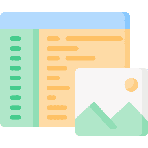 Web development image image file monitor icon Web development image image file monitor icon