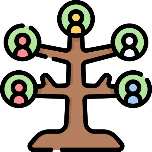 Ancestry structure genealogy ancestry icon