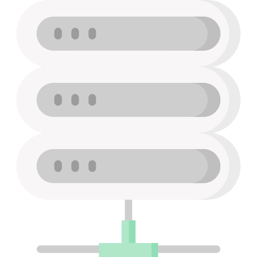 Big data seo and web server network icon Big data seo and web server network icon