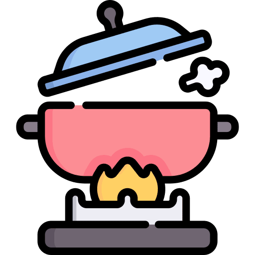 Cooking pot cooking pot gas stove soup icon