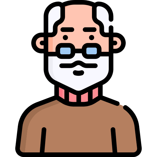 Grandfather profile man user icon
