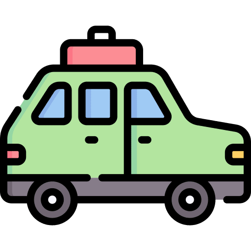 Family car holidays baggage automobile icon Family car holidays baggage automobile icon