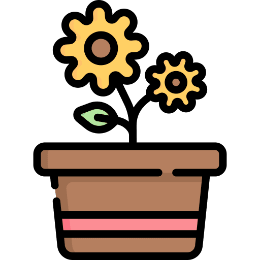 Flower pot flower nature leaf icon Flower pot flower nature leaf icon