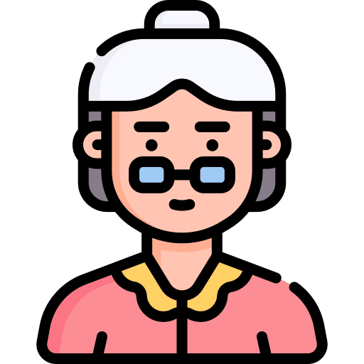 Grandmother profile avatar woman icon Grandmother profile avatar woman icon