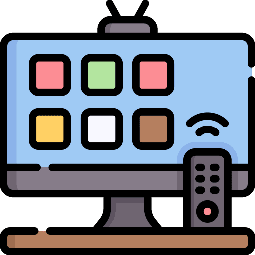 Tv screen monitor television remote control icon Tv screen monitor television remote control icon