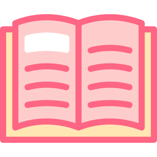 Book study education hobbies and free time icon