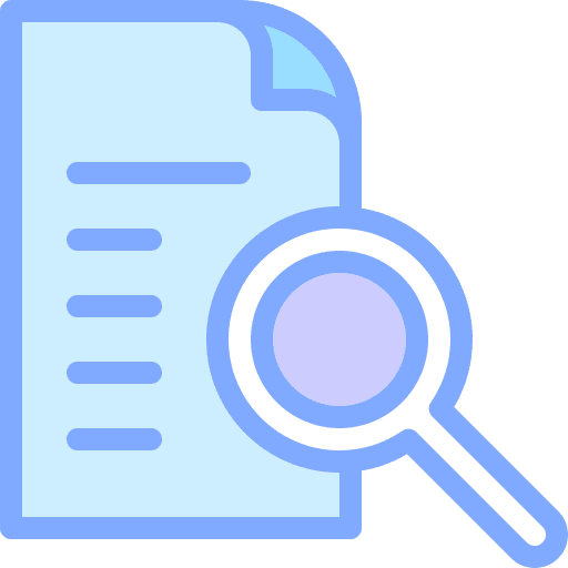 Document details underwriter loupe icon