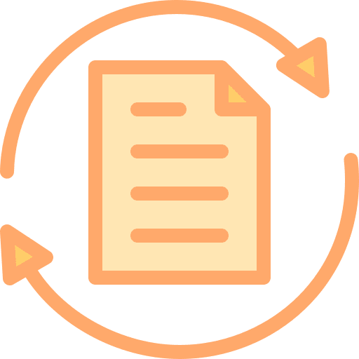 Document page files and folders text icon