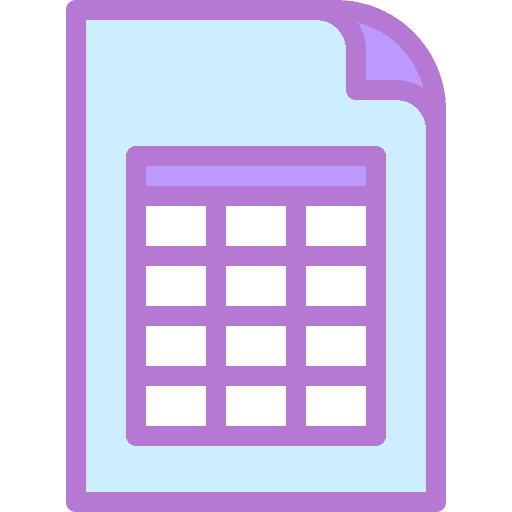 File sheet files and folders excel icon