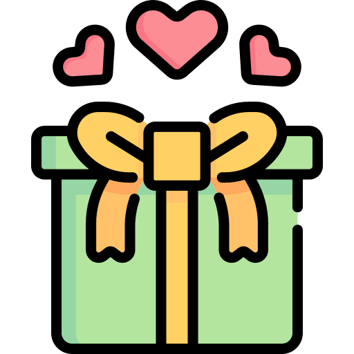 Gift box present love gift box icon Gift box present love gift box icon