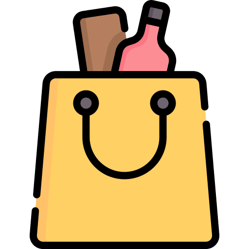 Shopping bag shopping bag wine bottle commerce and shopping icon Shopping bag shopping bag wine bottle commerce and shopping icon