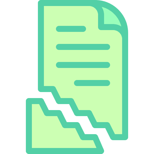 Torn sheet document piece icon