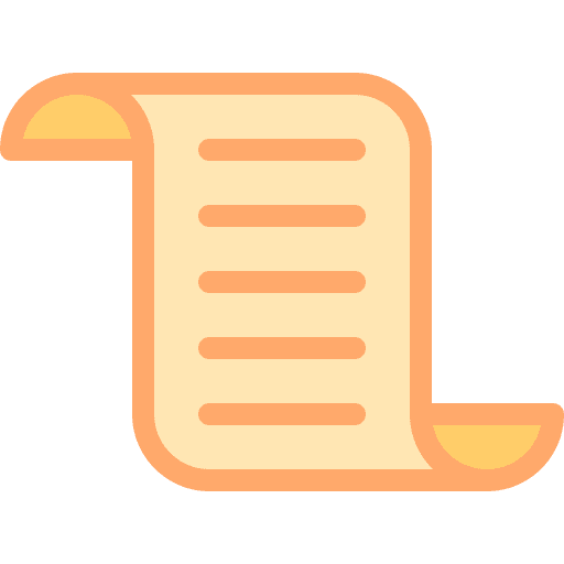 Document sheet roll paper icon Document sheet roll paper icon