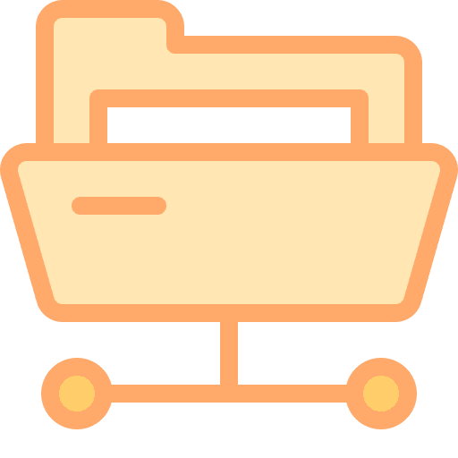 Folder document archive network icon Folder document archive network icon