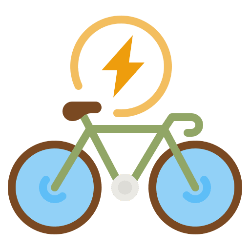 Bike electric sport ecology icon